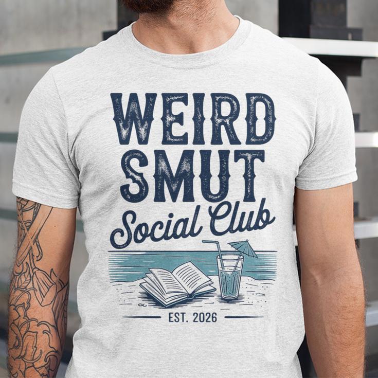 Spicy Romance Book Reader Fan Weird Smut Social Club Premium Tri-Blend Unisex Jersey T-Shirt