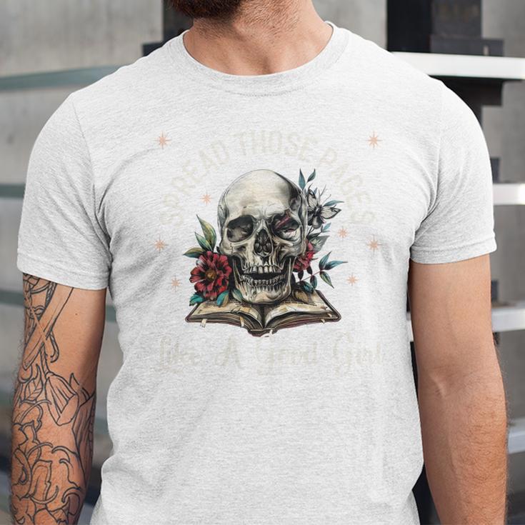 Spread Those Pages Like A Good Girl Dark Romance Smutt Books Unisex Jersey T-Shirt