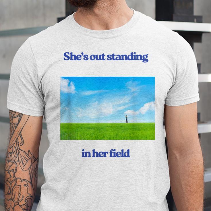 Out Standing In Her Field Graduation Tee Unisex Jersey T-Shirt