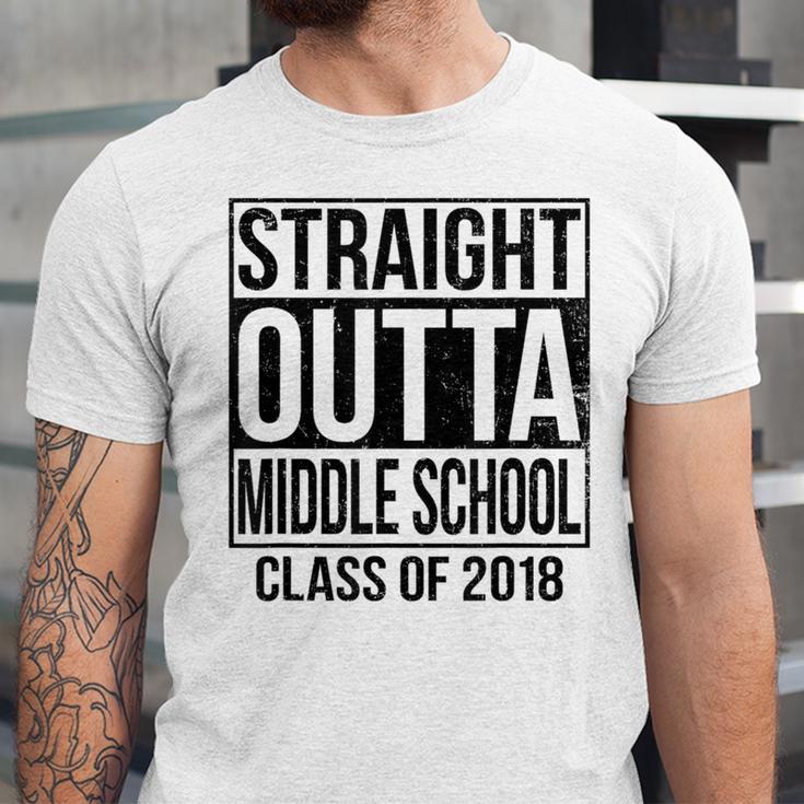 Straight Outta Middle School Graduation Unisex Jersey T-Shirt