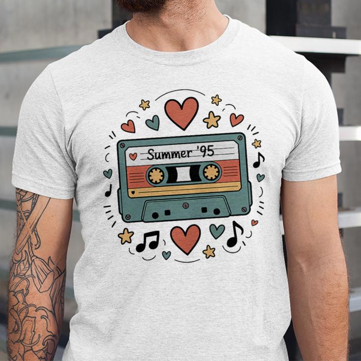 Summer ’95 Retro Cassette Tape Nostalgia Music Lover Premium Tri-Blend Unisex Jersey T-Shirt
