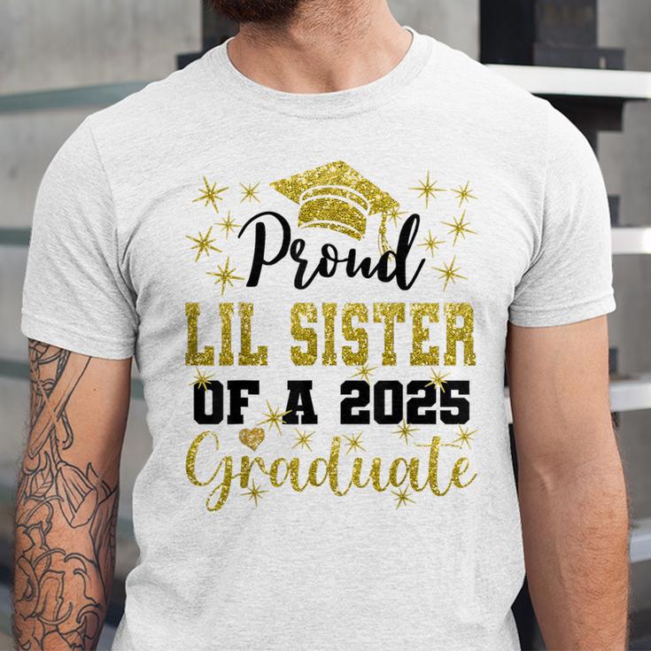 Super Proud Little Sister Of 2025 Graduate Graduation Family Unisex Jersey T-Shirt