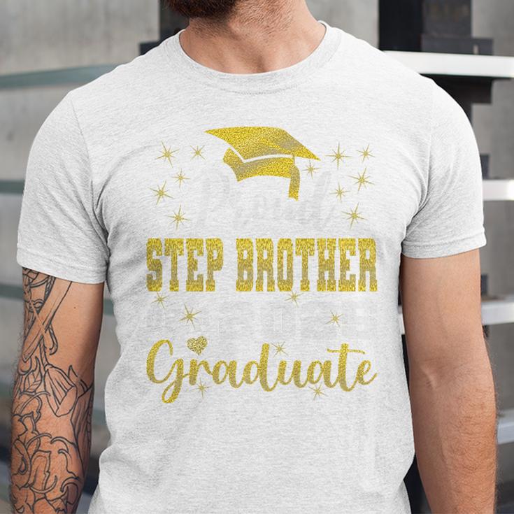 Super Proud Step Brother Of 2025 Graduate Graduation Family Premium Unisex Jersey T-Shirt