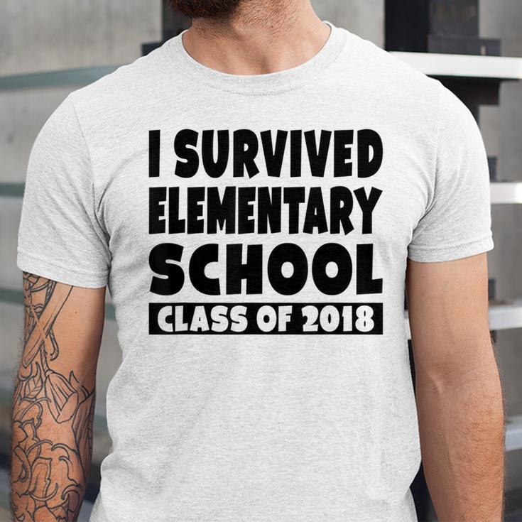 I Survived Elementary School Class Of 2018 Graduation Shirt Unisex Jersey T-Shirt