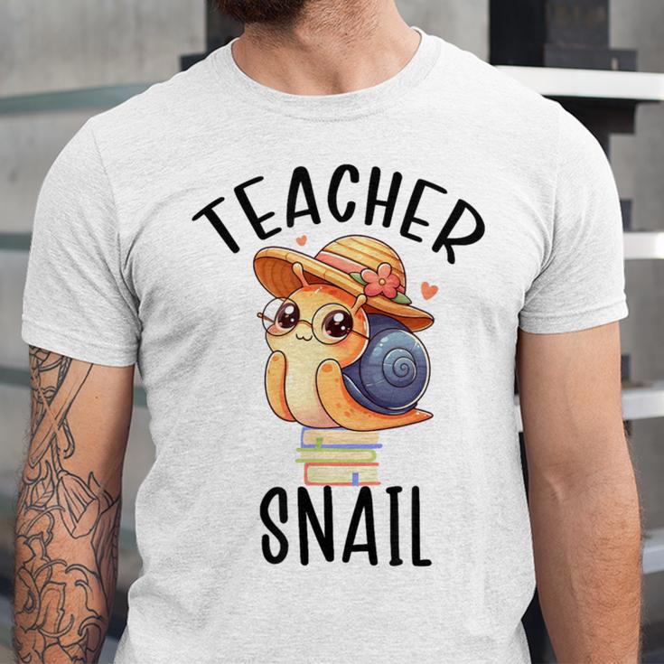 Teacher Snail With Glasses On Books Cute Pre-K Kindergarten Unisex Jersey T-Shirt Teacher Snail With Glasses On Books Cute Pre-K Kindergarten Unisex Jersey T-Shirt
