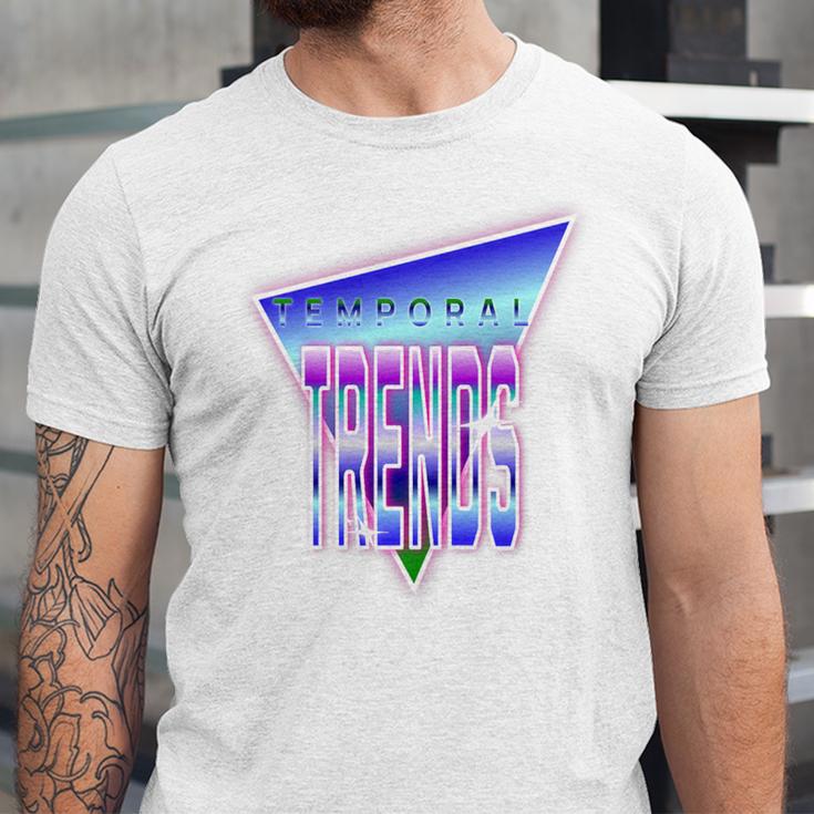 Temporal Trends Vaporwave Style Retro Nostalgia Look Premium Tri-Blend Unisex Jersey T-Shirt
