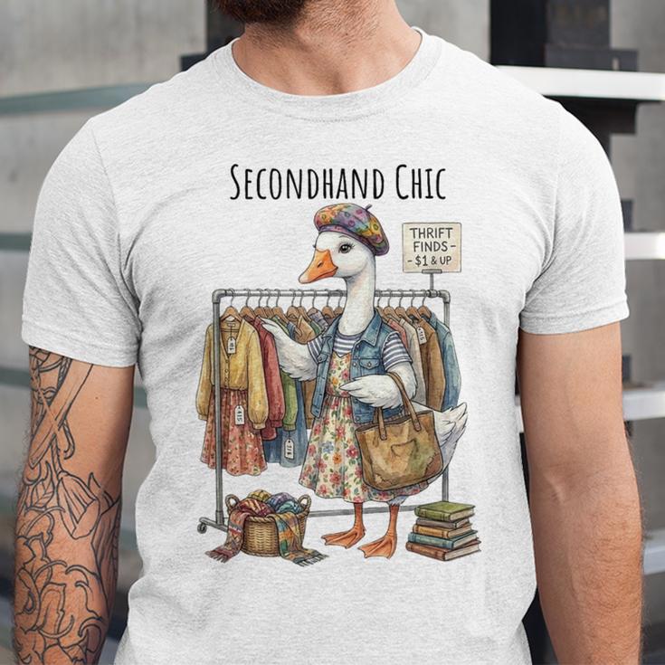 Thrifting Goose Vintage Fashion Book Lover Unisex Jersey T-Shirt