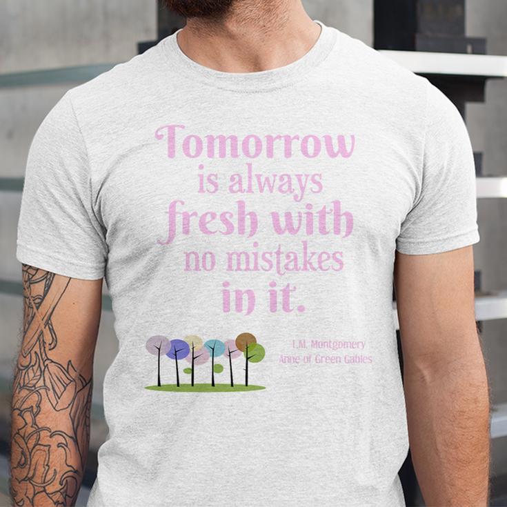 Tomorrow Is Fresh Anne Of Green Gables Book Quote Shirt Premium Tri-Blend Unisex Jersey T-Shirt