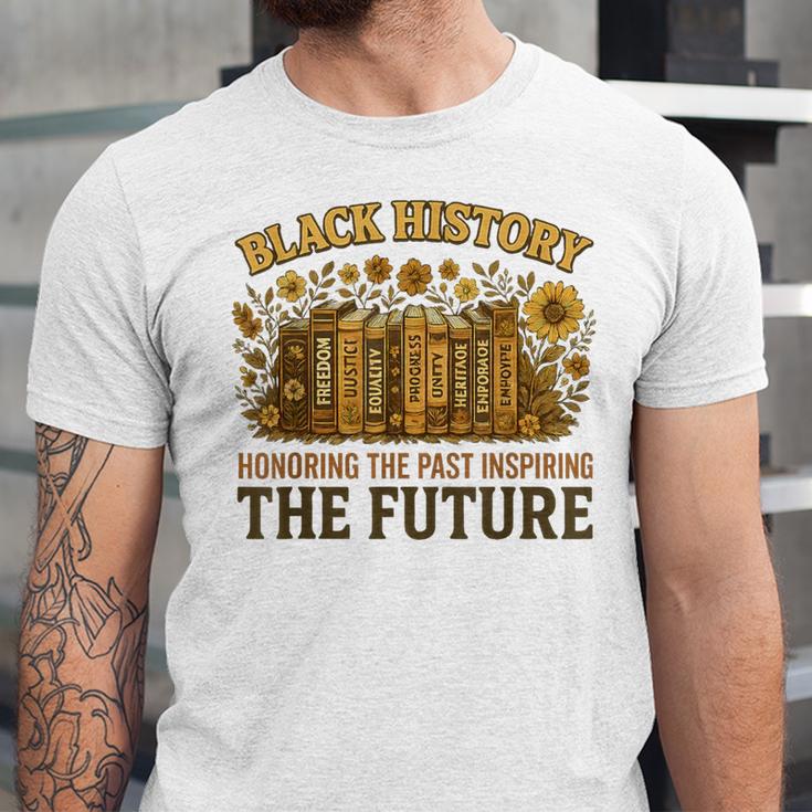 History Honoring Past Inspiring The Future Book Unisex Jersey T-Shirt