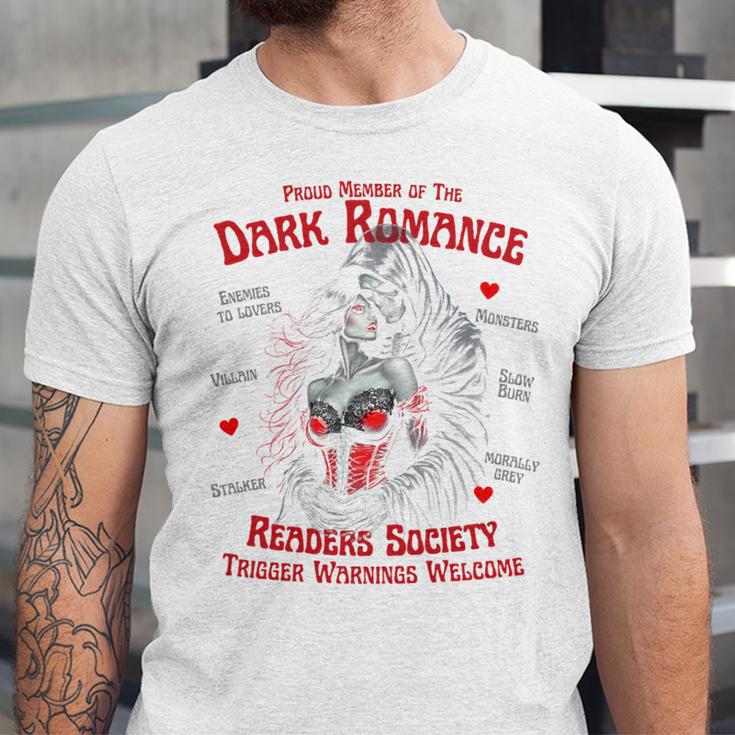 Trigger Warning Book Lover Dark Romance Smut Reader Unisex Jersey T-Shirt