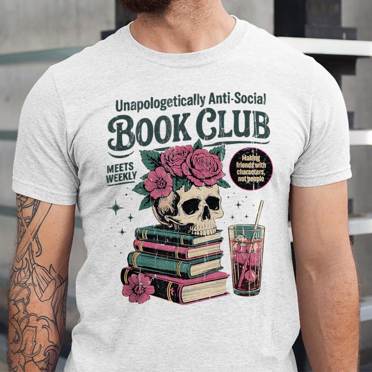 Unapologetically Anti Social Book Club Unisex Jersey T-Shirt Unapologetically Anti Social Book Club Unisex Jersey T-Shirt