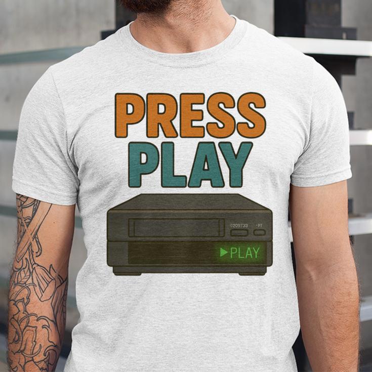 VHS Cassette Retro Analog Nostalgia Theme Premium Unisex Jersey T-Shirt VHS Cassette Retro Analog Nostalgia Theme Premium Unisex Jersey T-Shirt