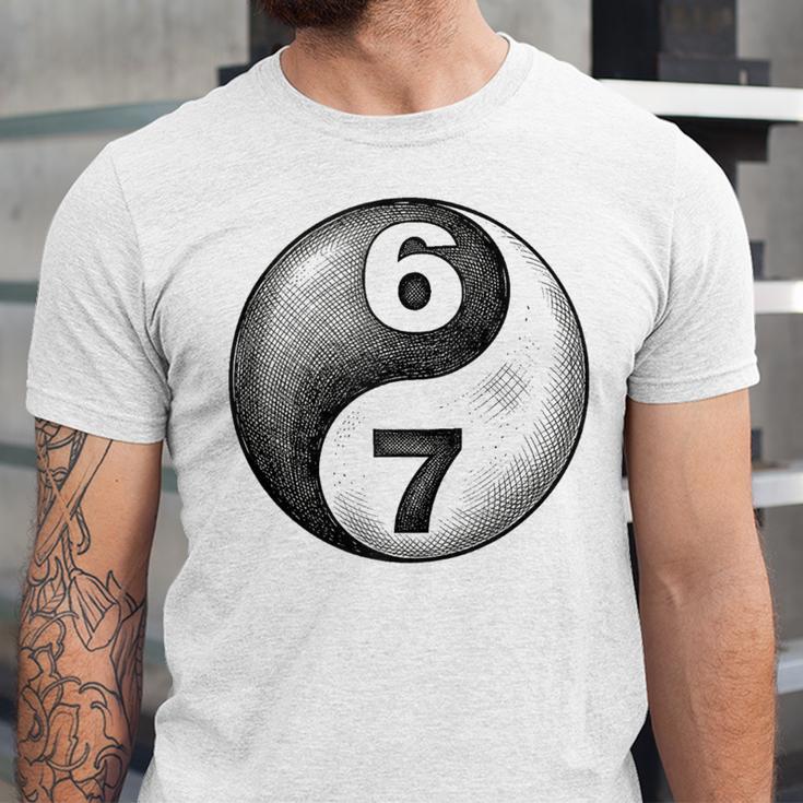 Vintage 6 7 Sketch Yin Yang Namaste Six Seven Nostalgia Unisex Jersey T-Shirt Vintage 6 7 Sketch Yin Yang Namaste Six Seven Nostalgia Unisex Jersey T-Shirt