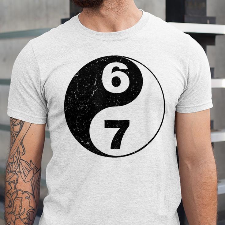 Vintage 6 7 Yin Yang Namaste Six Seven Nostalgia Unisex Jersey T-Shirt