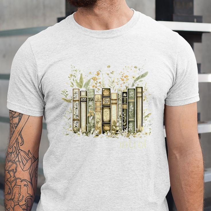 Vintage Floral Bookshelf I Have No Shelf Control Book Lovers Unisex Jersey T-Shirt Vintage Floral Bookshelf I Have No Shelf Control Book Lovers Unisex Jersey T-Shirt