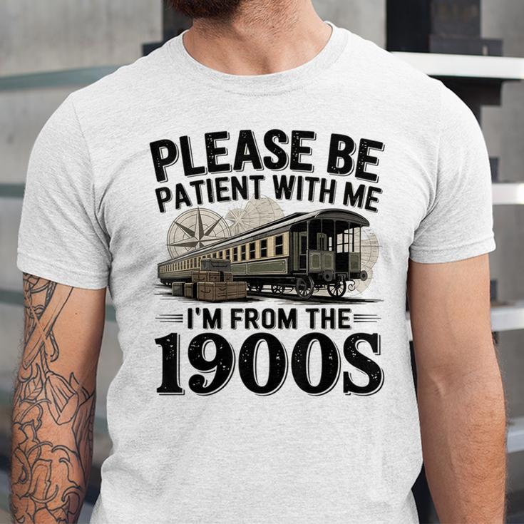 Vintage Be Patient With Me I'm From The 1900s Steam Train Unisex Jersey T-Shirt
