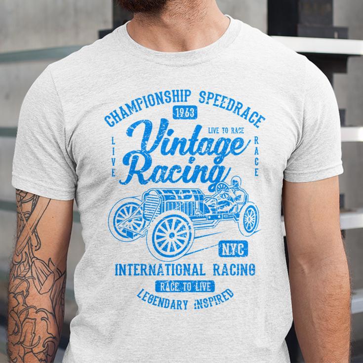 Vintage Racing Automotive Nostalgia Distressed Car Unisex Jersey T-Shirt Vintage Racing Automotive Nostalgia Distressed Car Unisex Jersey T-Shirt