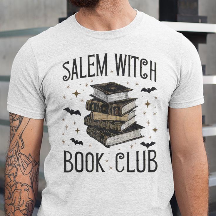 Vintage Salem Book Club Cat Bookish Spooky Halloween Unisex Jersey T-Shirt Vintage Salem Book Club Cat Bookish Spooky Halloween Unisex Jersey T-Shirt