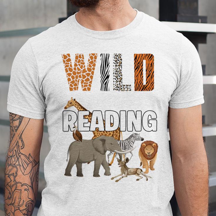 Wild About Reading Book Reader Book Nerd Book Reading Lover Premium Tri-Blend Unisex Jersey T-Shirt