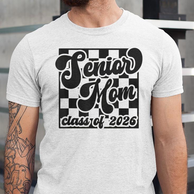 Women Senior Mom Class Of 2026 Retro Graduation Senior Mama Unisex Jersey T-Shirt