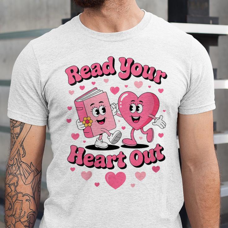 Women's Book Lover Read Your Heart Out Teacher Kids Valentines Unisex Jersey T-Shirt Women's Book Lover Read Your Heart Out Teacher Kids Valentines Unisex Jersey T-Shirt