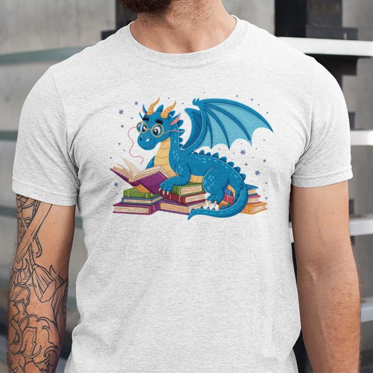 In A World Full Of Bookworms Be A Book Dragon Unisex Jersey T-Shirt