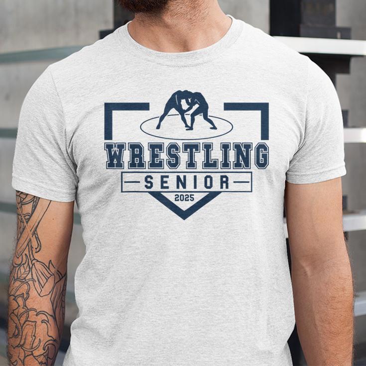 Wrestling Senior Night Wrestling Senior 2025 Graduation 66 Unisex Jersey T-Shirt