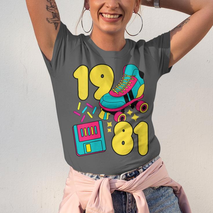 1981 Retro Raised In The 80s Old School Nostalgia Vibes Unisex Jersey T-Shirt