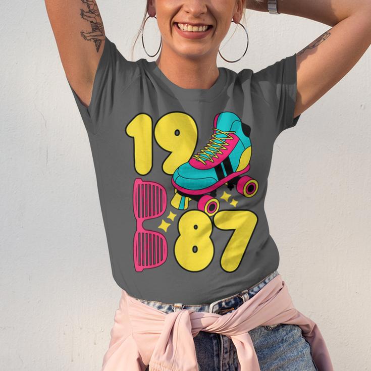 1987 Retro Raised In The 80s Old School Nostalgia Vibes Unisex Jersey T-Shirt