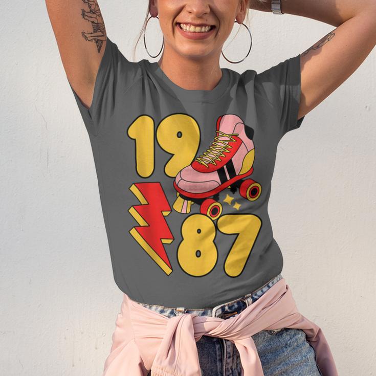 1987 Retro Roller Skate Vintage 80s Nostalgia Collector Unisex Jersey T-Shirt