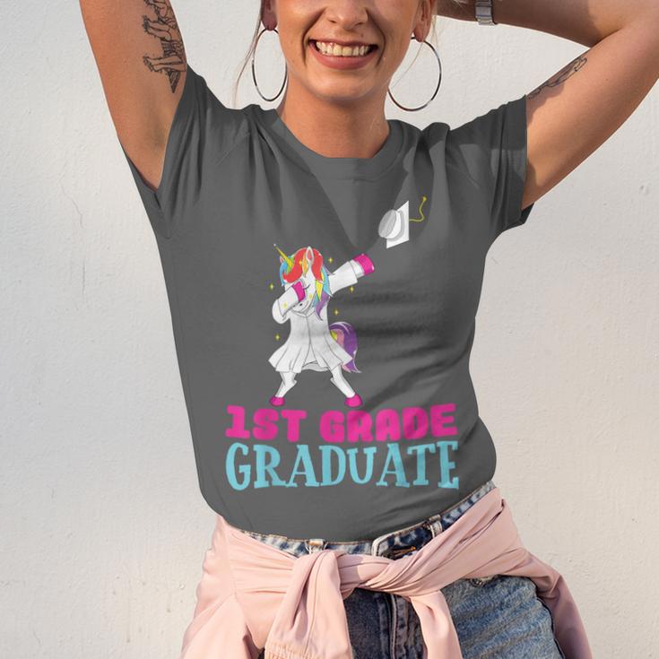 1st Grade Graduation Dabbing Unicorn Lover T-Shirt Kids Unisex Jersey T-Shirt