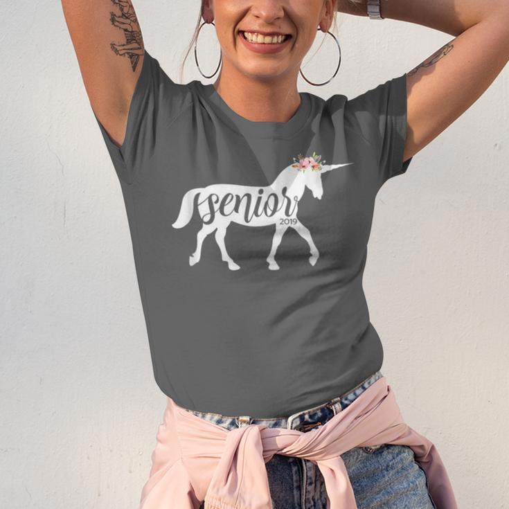 2019 Senior Unicorn Shirt Graduation High School College Unisex Jersey T-Shirt