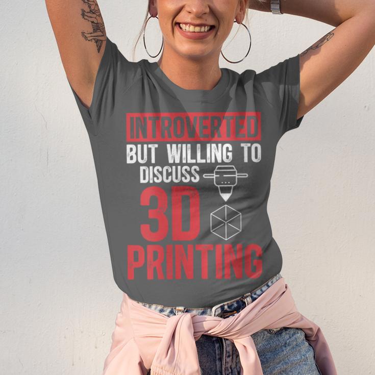 3D Printer Introvert 3D Printing Unisex Jersey T-Shirt 3D Printer Introvert 3D Printing Unisex Jersey T-Shirt