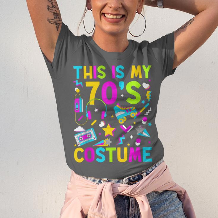 This Is My 70's Costume Nostalgia Mixtape Era 1970s Party Unisex Jersey T-Shirt This Is My 70's Costume Nostalgia Mixtape Era 1970s Party Unisex Jersey T-Shirt