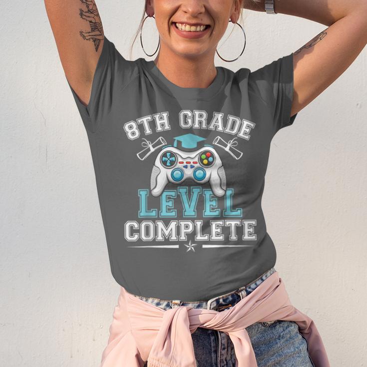 8th Grade Level Complete Graduation 2025 Class Eighth Grade Unisex Jersey T-Shirt