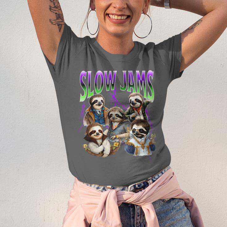 90s Style Bootleg Trendy Sloth Design For Introverts Unisex Jersey T-Shirt