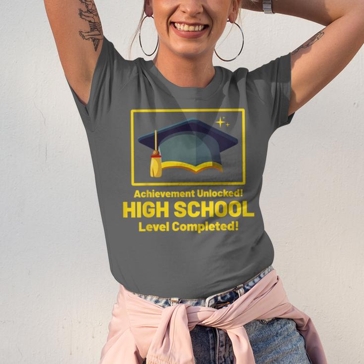Achievement Unlocked High School Graduation Gamer Unisex Jersey T-Shirt