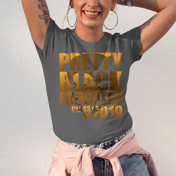 African American Girl Graduation Shirt Senior 2019 Unisex Jersey T-Shirt