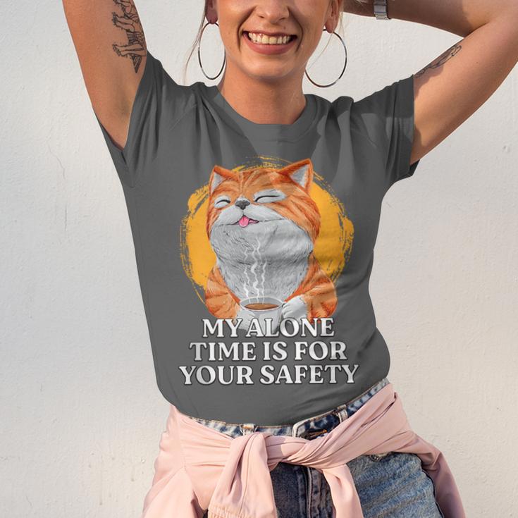 My Alone Time Is For Your Safety Coffee Lover Introvert Unisex Jersey T-Shirt My Alone Time Is For Your Safety Coffee Lover Introvert Unisex Jersey T-Shirt