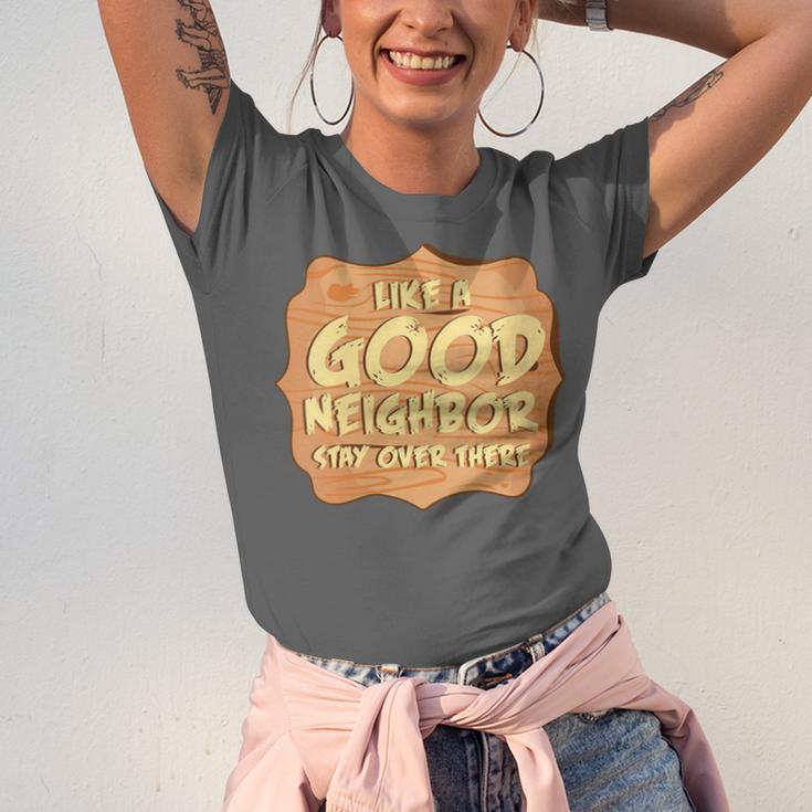 Antisocial Like A Good Neighbor Stay Over There Introvert Unisex Jersey T-Shirt Antisocial Like A Good Neighbor Stay Over There Introvert Unisex Jersey T-Shirt