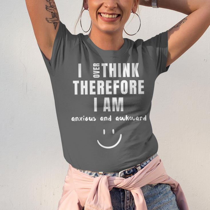 Anxiety Awareness Mental Health Top For Introvert Unisex Jersey T-Shirt