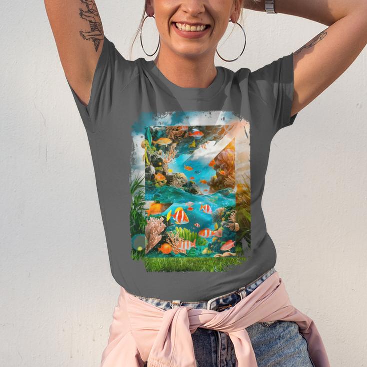 Aqua In The Skies Frutiger Aero Unisex Jersey T-Shirt