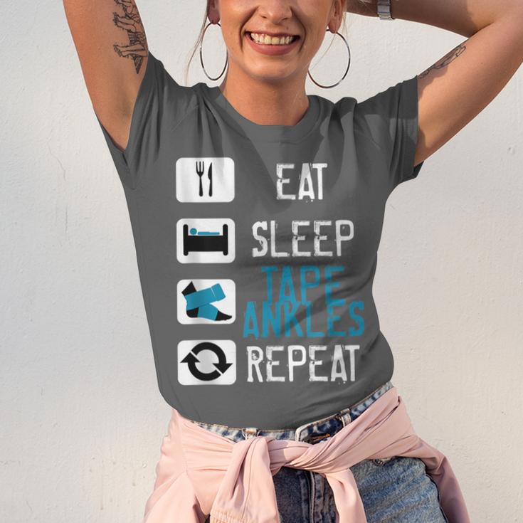 Athletic Trainer Eat Sleep Tape Ankles Graduation Unisex Jersey T-Shirt