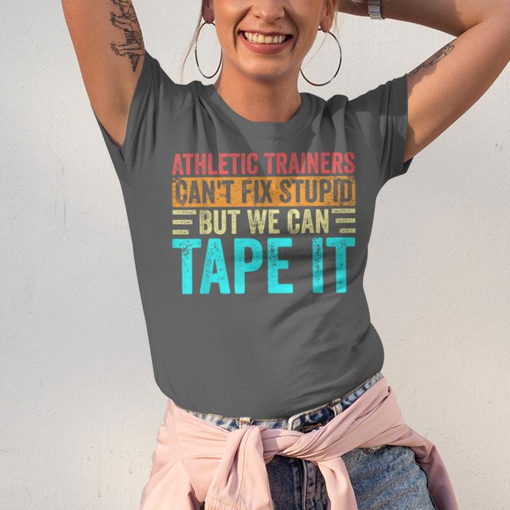 Athletic Trainers Fix Stupid Sports Graduation Vintage Unisex Jersey T-Shirt