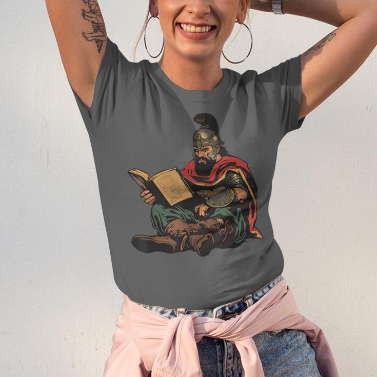 Attila The Hun Reading A Book Unisex Jersey T-Shirt