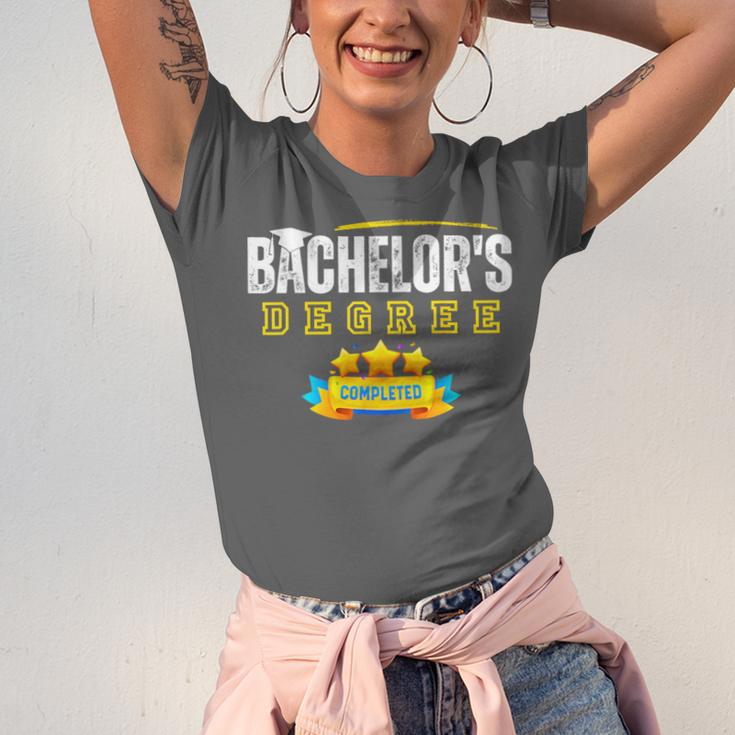 Bachelors Degree Graduation Senior Celebration Grad Party Unisex Jersey T-Shirt