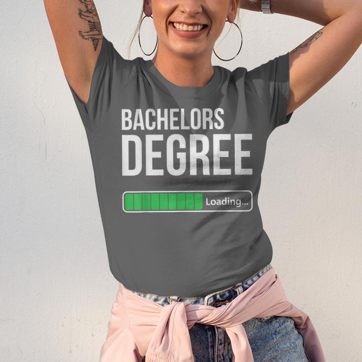 Bachelors Degree Loading College Student Graduation Unisex Jersey T-Shirt
