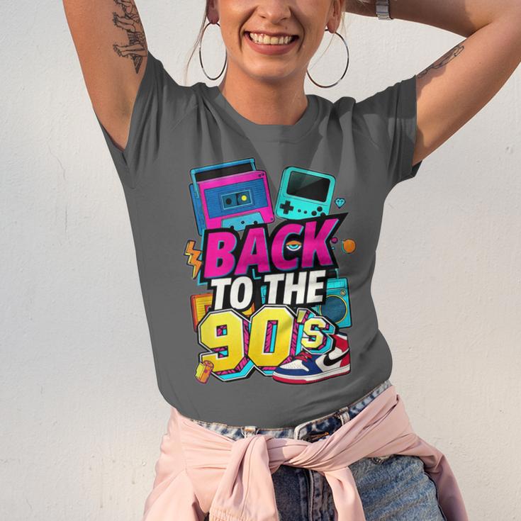 Back To The 90s Nostalgia Cassette Game Console Boombox Unisex Jersey T-Shirt