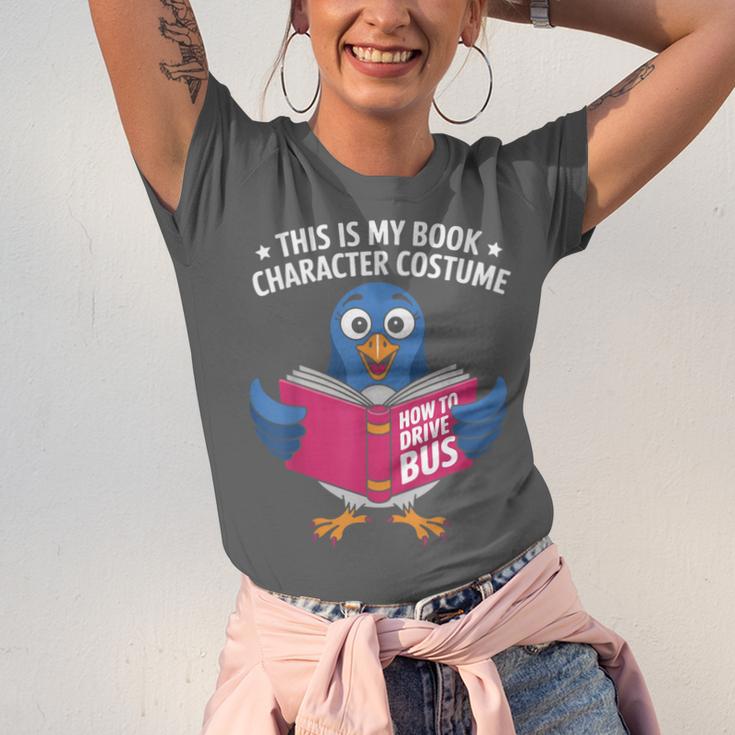 This Is My Book Character Costume Cute Pigeon Kids Reading Unisex Jersey T-Shirt