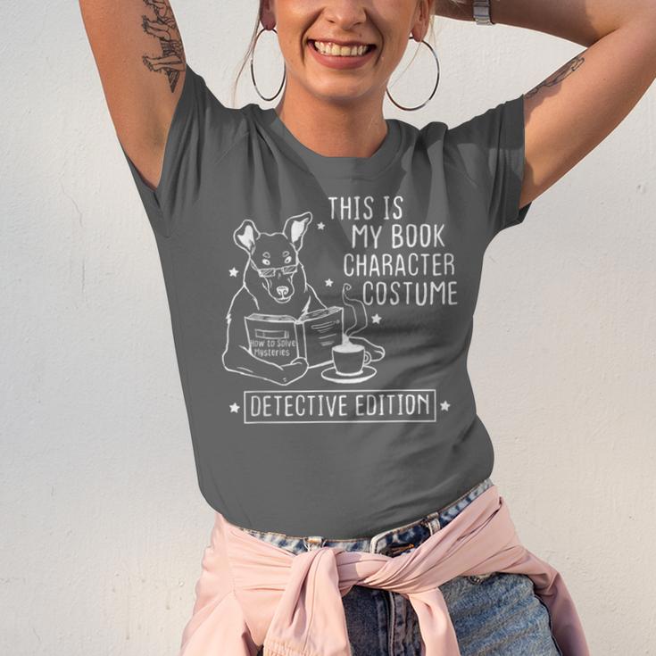 This Is My Book Character Costume Dog Reading a Book Unisex Jersey T-Shirt